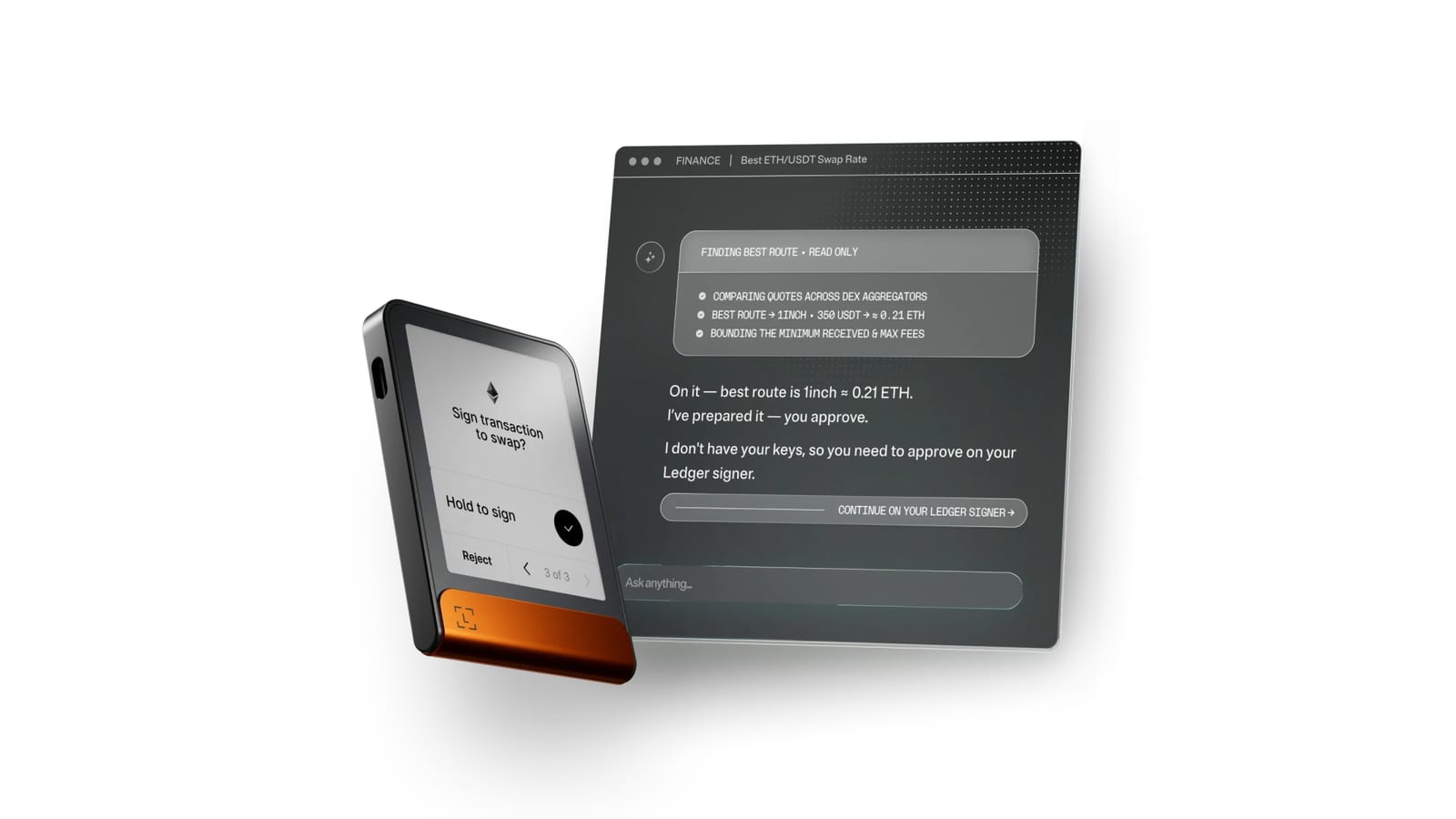 Ledger 推出 Agent Intent 讓硬體錢包把關 AI 代理人交易;Tether 投資代理人支付平台 AIsa,XDC 引入 Concordium 代理人身分驗證