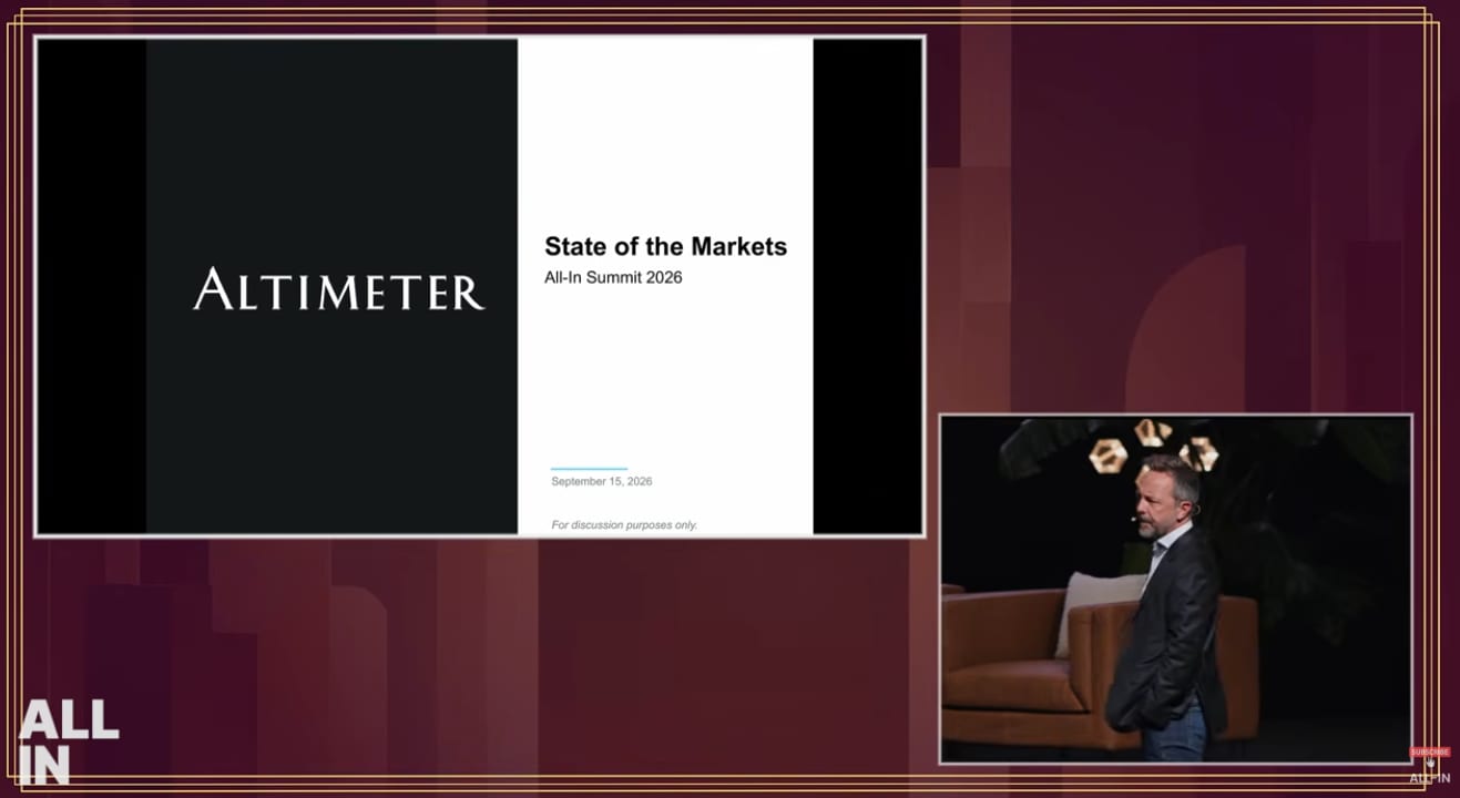 All-In Summit:Brad Gerstner 怎麼看 AI 行情會不會起飛
